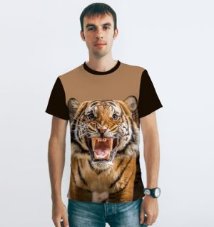 Мужская футболка Тигр рычит